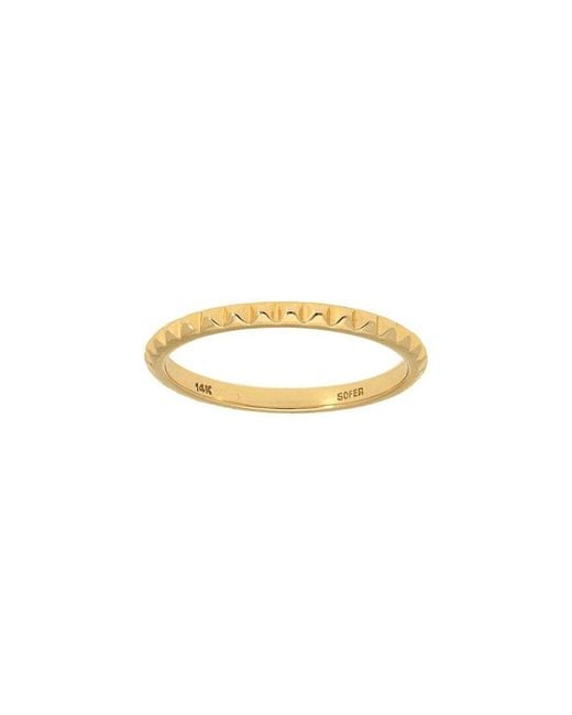 Nephora White 14k Stud Ring