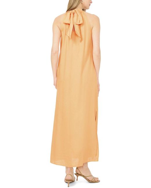 Vince Camuto Natural Halter Tie Back Maxi