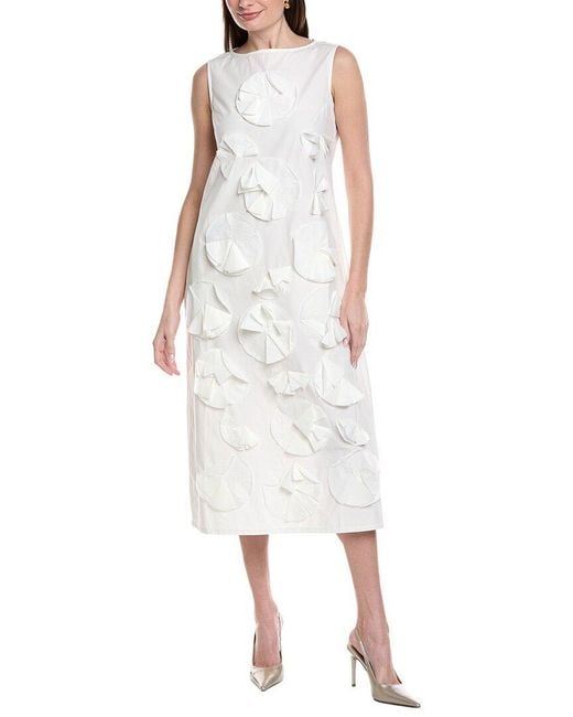 Frances Valentine White Origami Dress
