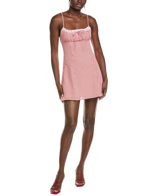 Marion Pink Cami Gingham Dress