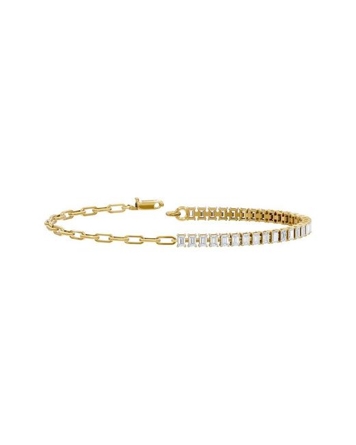 Lab Grown Diamonds White 18K Over 2.48 Ct. Tw. Lab-Grown Diamond Bracelet
