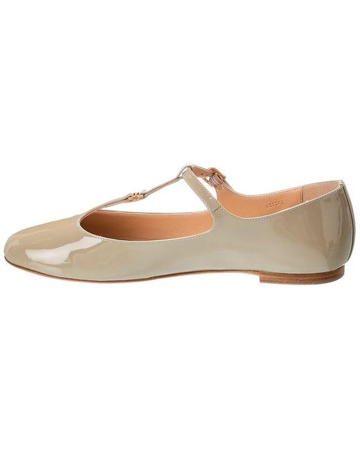 Chloé White Marcie Patent Ballet Flat
