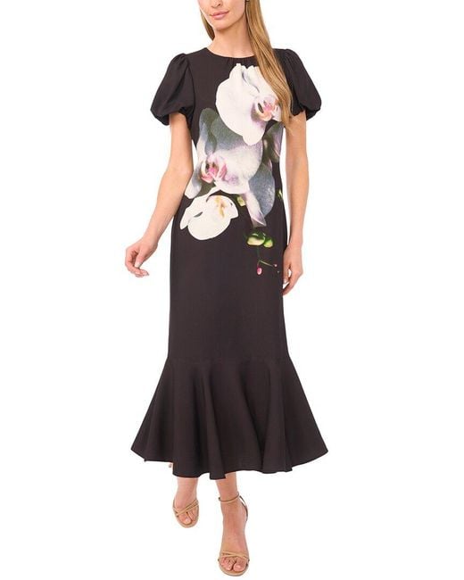 Ted Baker Black Puff Sleeve Dress
