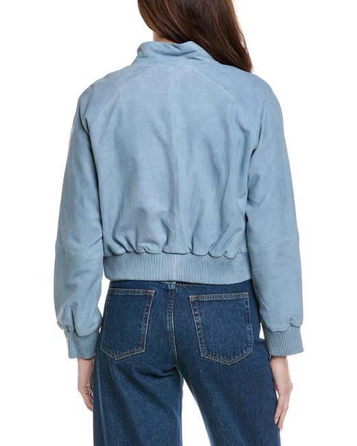 Walter Baker Blue Bowie Suede Jacket