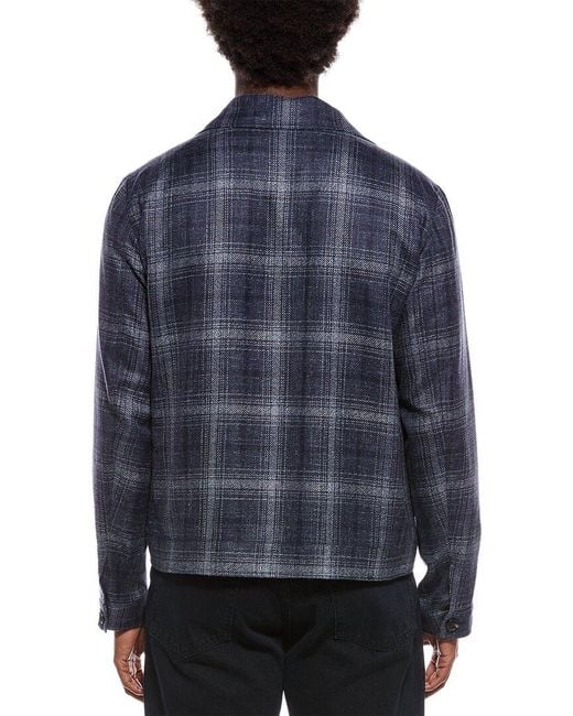 Isaia Blue Sport Jacket for men