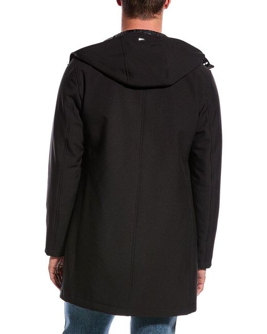 Herno Black Chester Coat for men