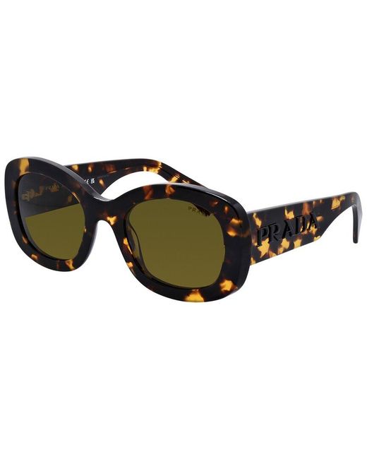 Prada Black Pra13S 54Mm Sunglasses