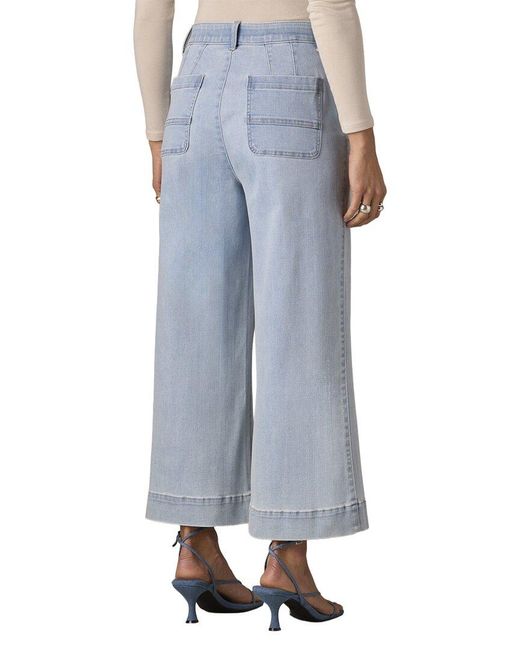Wit & Wisdom Blue Light Whitney Skyrise Crop Wide Leg Jean