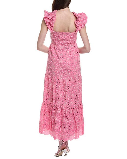Line & Dot Pink Tasia Off The Shoulder Dress
