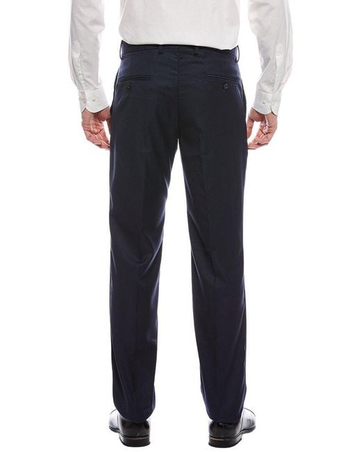 Scotch & Soda Blue Solid Basic Amsterdam Trouser for men