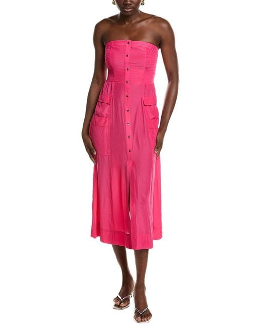 Ramy Brook Pink Blair Midi Dress