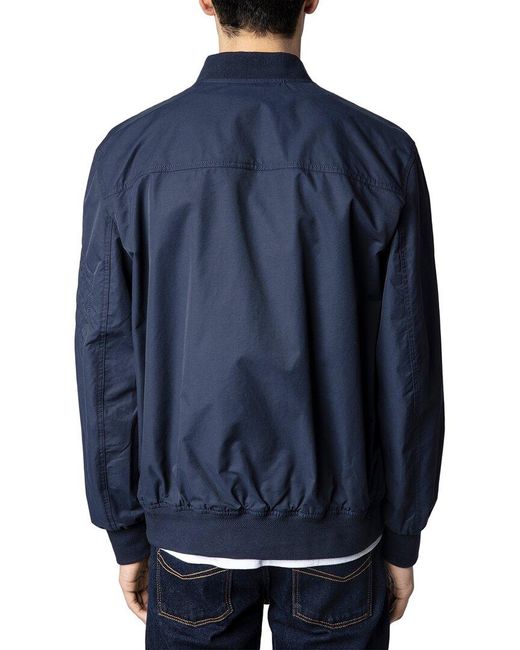 Zadig & Voltaire Blue Mate Tech Arrow Jacket for men