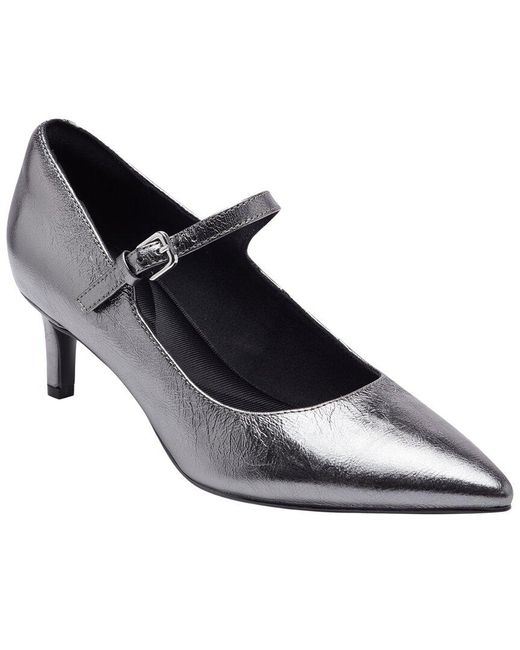 Rockport Blue Chase Leather Mary Jane Pump