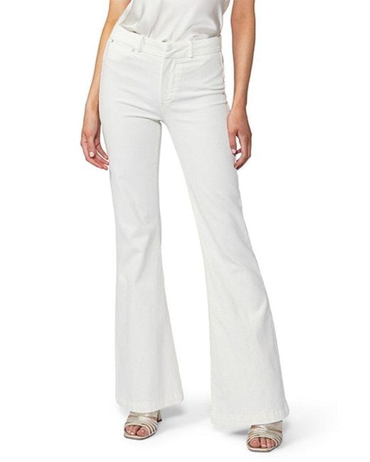 PAIGE White Genevieve Wide Flare Pant