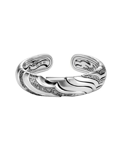 John Hardy Metallic 106.00 Ct. Tw. Diamond Lahar Bracelet