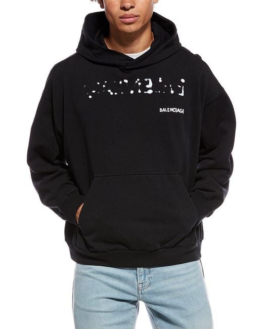 Balenciaga Black Medium Fit Hoodie for men