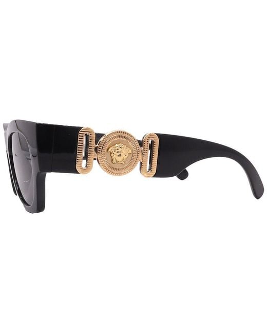 Versace Black 52Mm Sunglasses for men