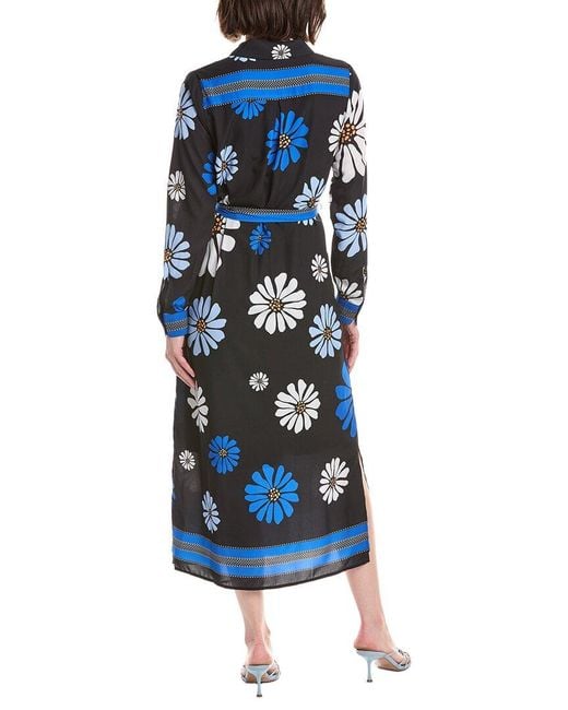 Tahari Blue Maxi Dress