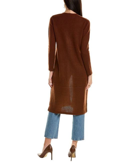 Magaschoni Brown Two-pocket Cashmere Duster