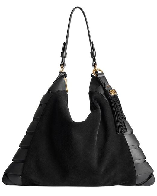 Sam Edelman Black Jette Large Leather Hobo