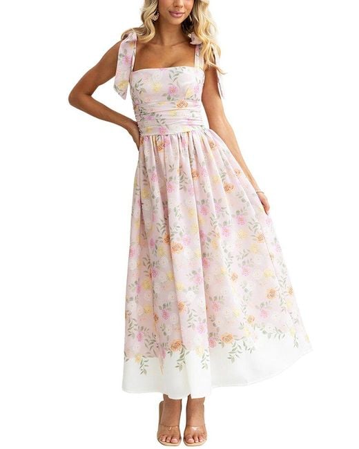 LEON GORI White Midi Dress