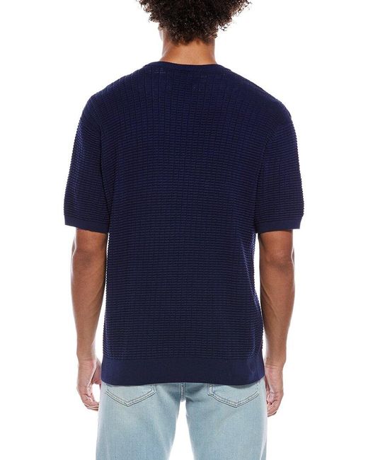 Robert Graham Blue Luis Crewneck Sweater for men
