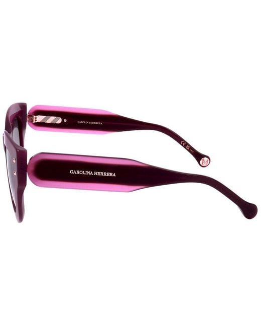 Carolina Herrera Purple Her0222S 47Mm Sunglasses