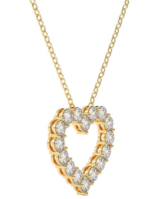 Diamond Select Cuts Metallic 14K 2.00 Ct. Tw. Diamond Pendant Necklace
