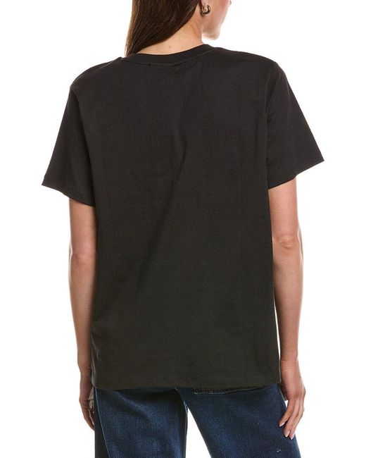 Ichi Black Ihpalmer Loose T-Shirt