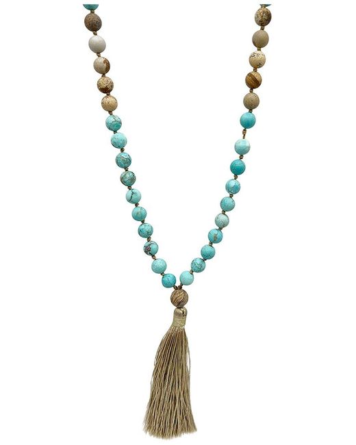 Adornia Metallic 14k Plated Bead Necklace