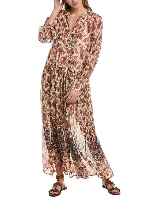 Free People Brown See It Through Maxi Dress