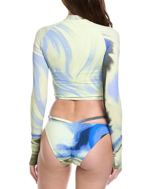 Jonathan Simkhai Blue Marlo Rashguard