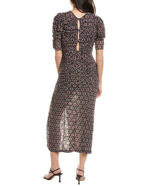 Free People Black Briella Midi Dress