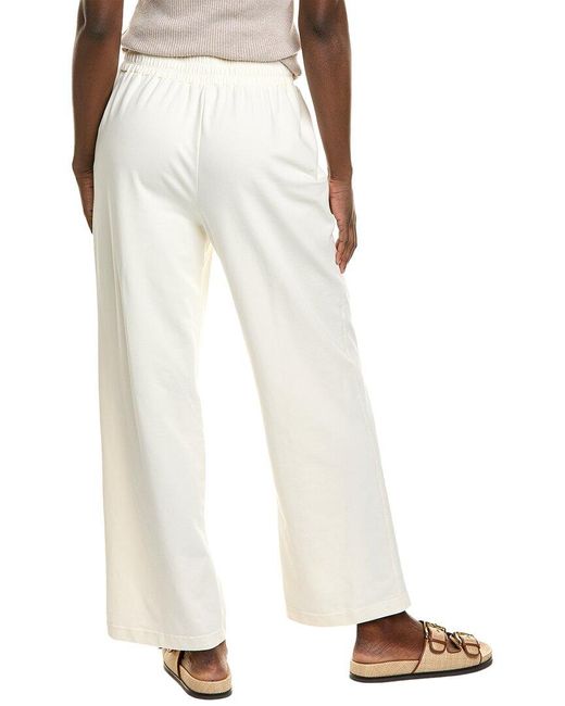 Nanette Lepore White Wide-Leg Seamed Pant