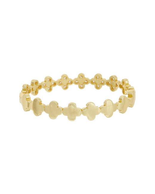 Juvell Metallic 18K Plated Cz Bangle Bracelet