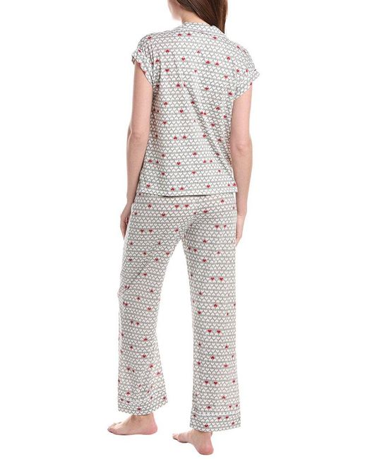 Tommy Hilfiger White 2Pc Girlfriend Sleep Set