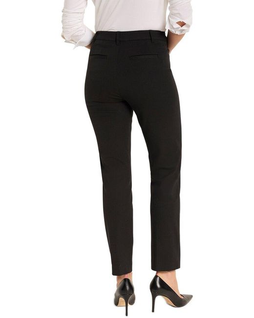 NIC+ZOE Black Bi-Stretch Copley Straight Pant