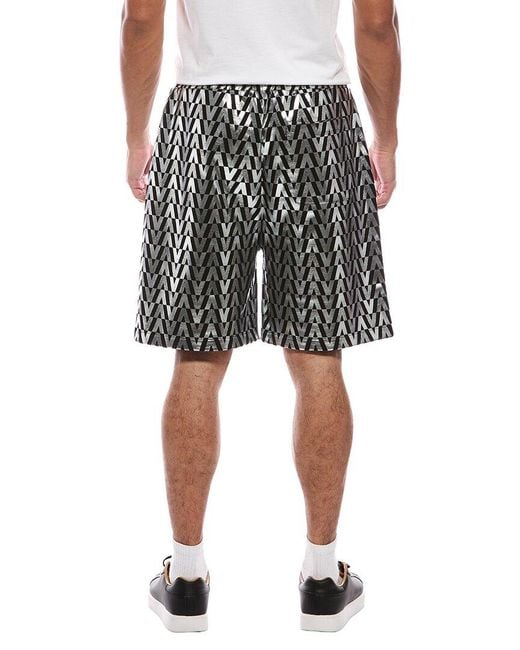 Valentino Black Pattern Short for men