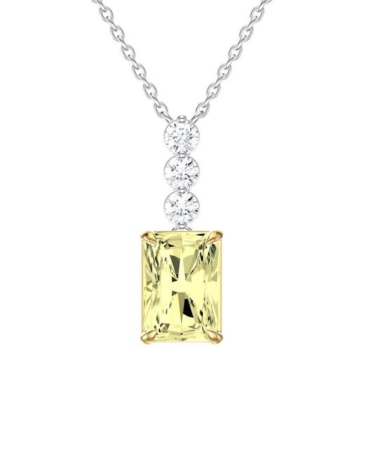 Lab Grown Diamonds Metallic 14K 1.75 Ct. Tw. Lab-Grown Diamond Pendant