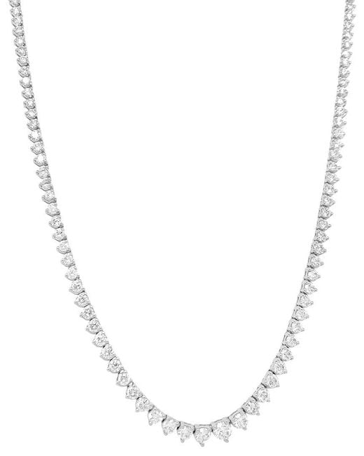 Lab Grown Diamonds White 14K 4.00 Ct. Tw. Lab-Grown Diamond Riviera Necklace