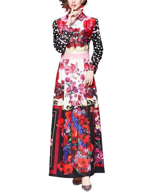 DZA Red Maxi Dress