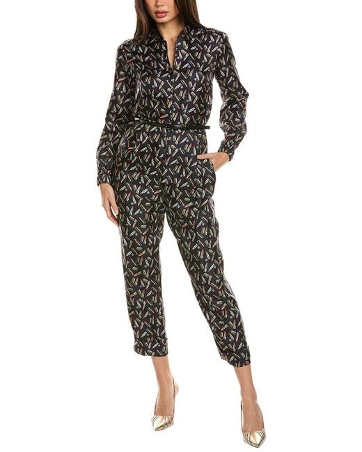 Max Mara Black Mara Silk Jumpsuit