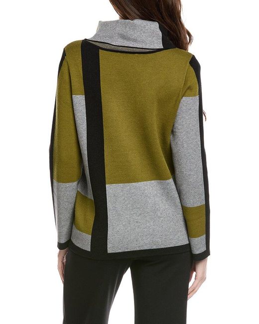 Joseph Ribkoff Green Knit Pullover