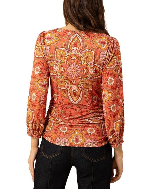 Hale Bob Red Emelia Top