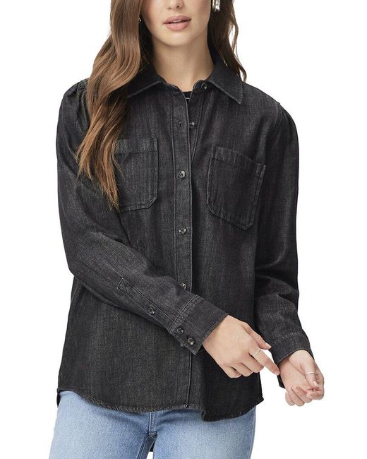 PAIGE Black Mattie Shacket