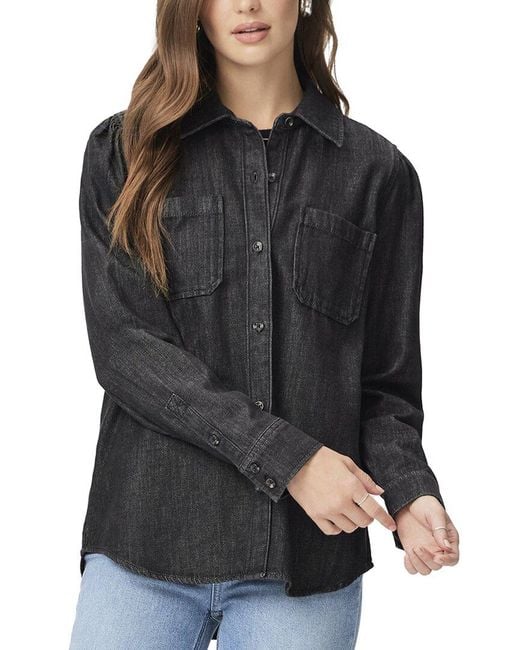 PAIGE Black Mattie Shacket