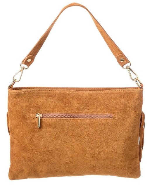 Isabella Rossetti Brown Celia27 Leather Studded Shoulder Bag
