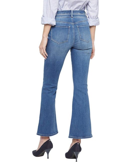 NYDJ Blue High-rise Ava Lovesick Flare Leg Jean