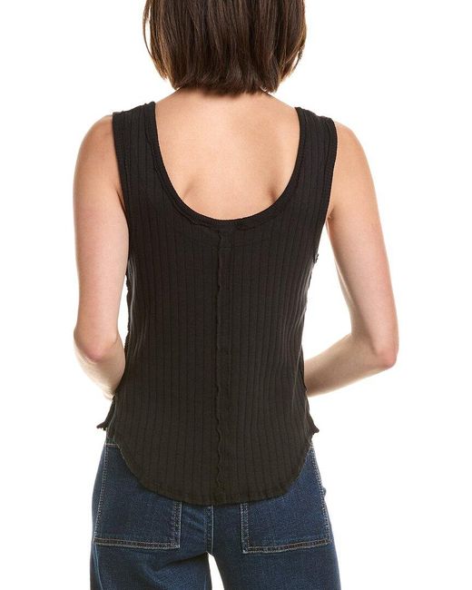 Free People Black Bryson Henley
