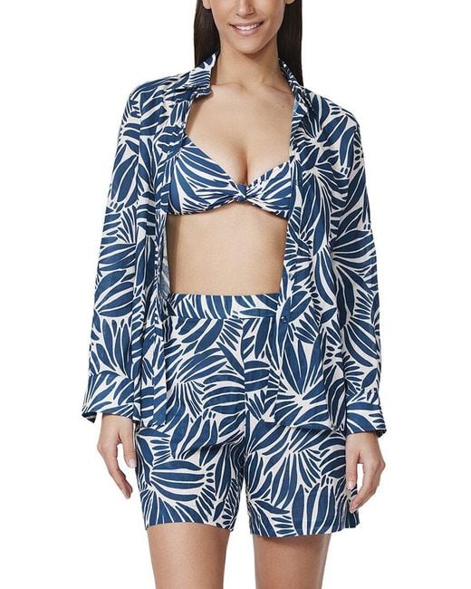 Gottex Blue Blouse